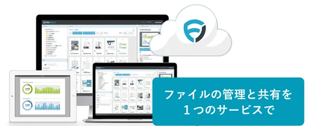 ファイルサーバーをクラウド化するファイルフォースのサービスイメージ